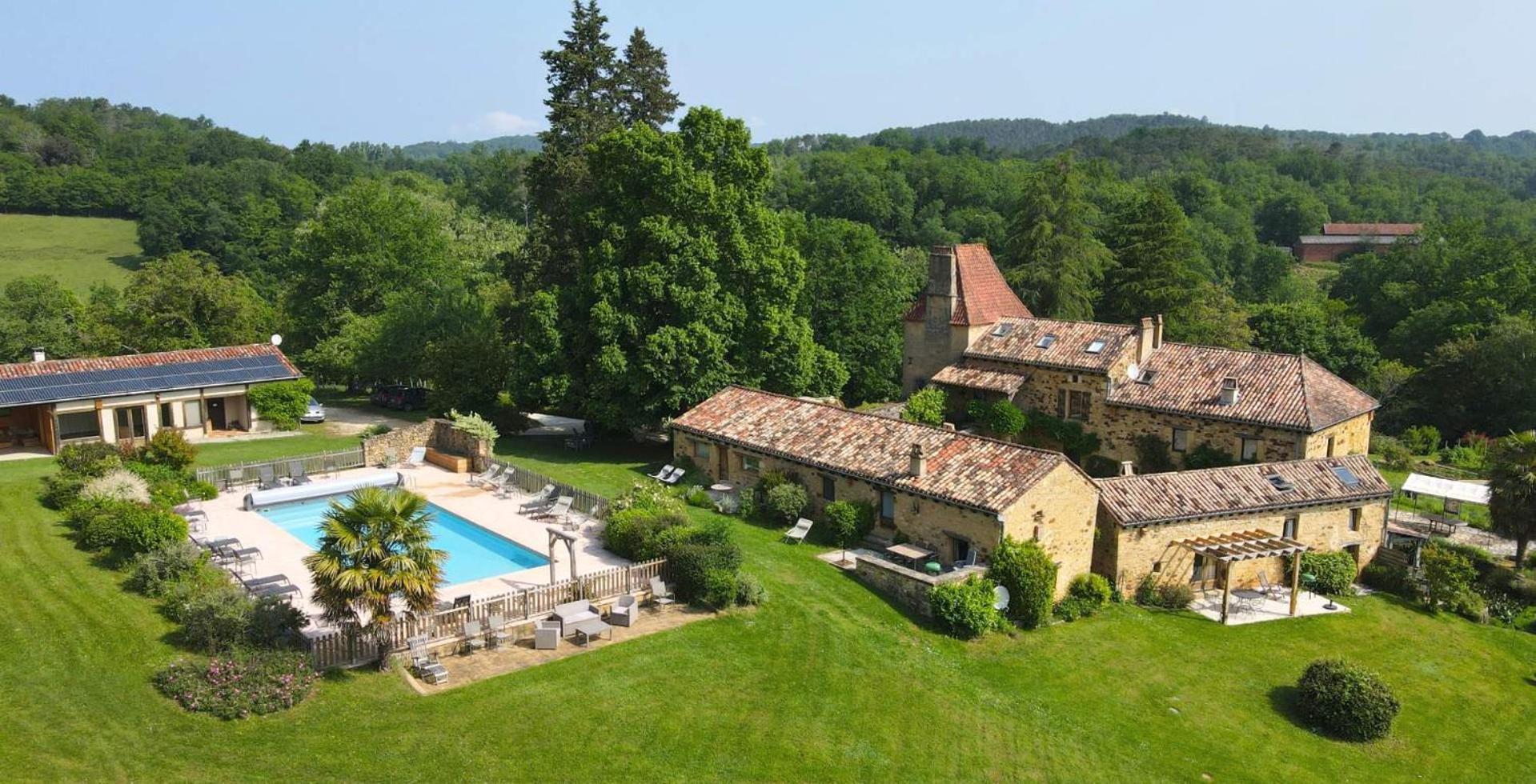 Domaine De Cournet Haut, A 17Th Century Property Set On A Calm, Idyllic Domain With Pool, Tennis, Bikes And More Les Vauries المظهر الخارجي الصورة