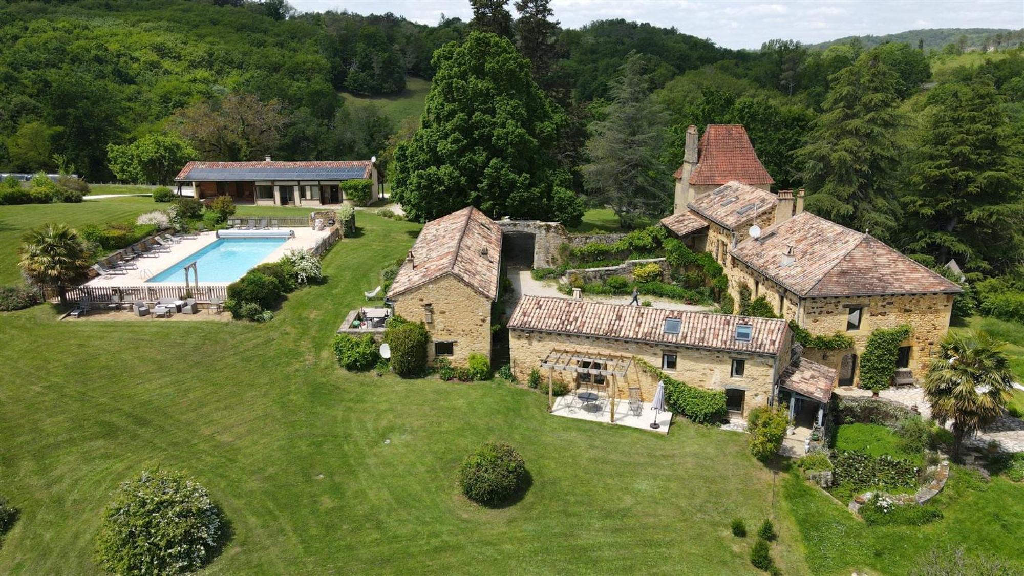 Domaine De Cournet Haut, A 17Th Century Property Set On A Calm, Idyllic Domain With Pool, Tennis, Bikes And More Les Vauries المظهر الخارجي الصورة